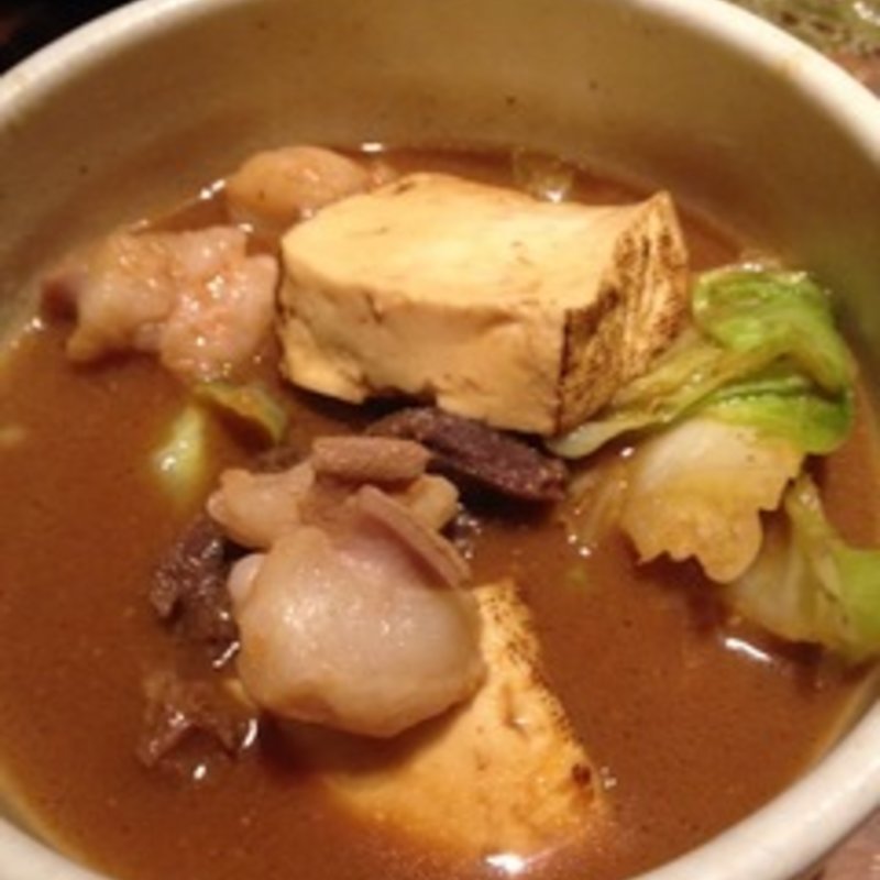 名物もつ煮　味噌仕立て(九州居酒屋 博多満月)