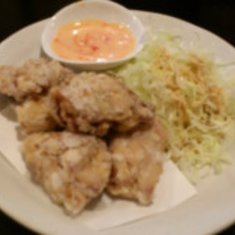 大分中津市名物 鶏のからあげ定食(九州酒場 びーどろ)