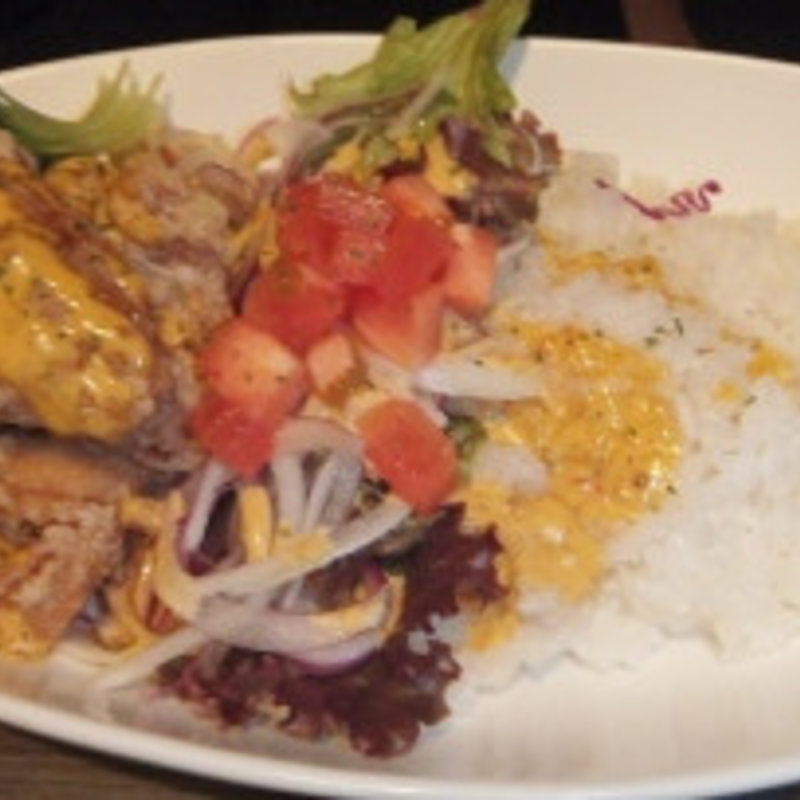 近江鶏もも肉の唐揚げ丼(九重)