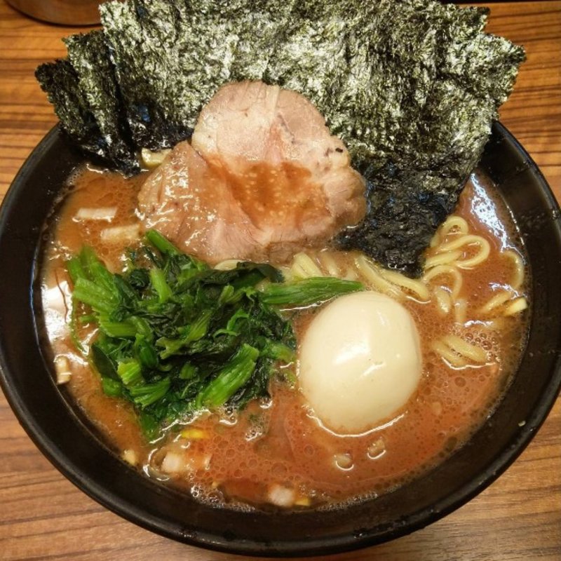 のり半熟味玉ラーメン 並(横浜家系らーめん 二代目武道家)