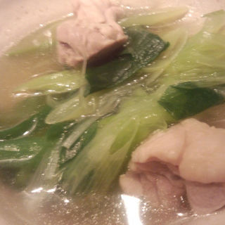 クジョウネギと京地鶏のスープ(五十松)