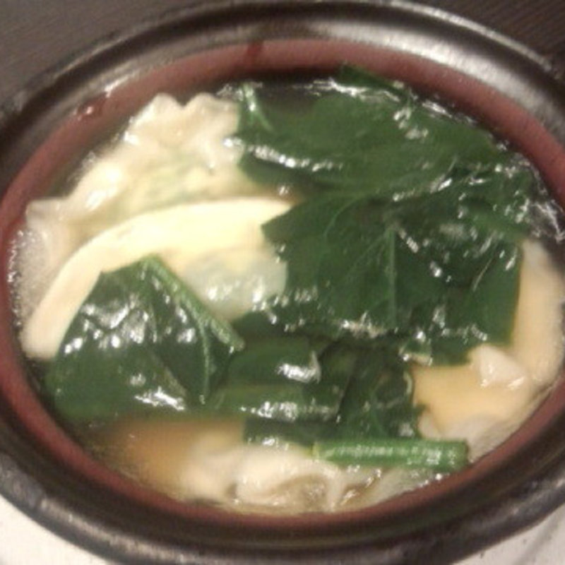 ほうれん草の水餃子(五十松)