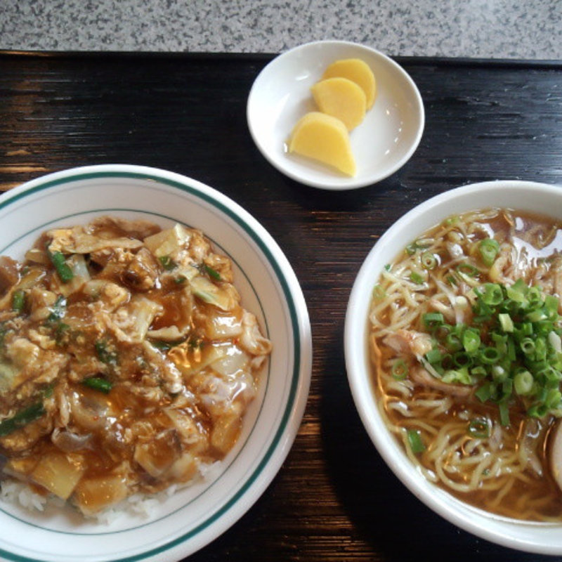スタミナ飯とネギラーメンセット(中華 五十番)