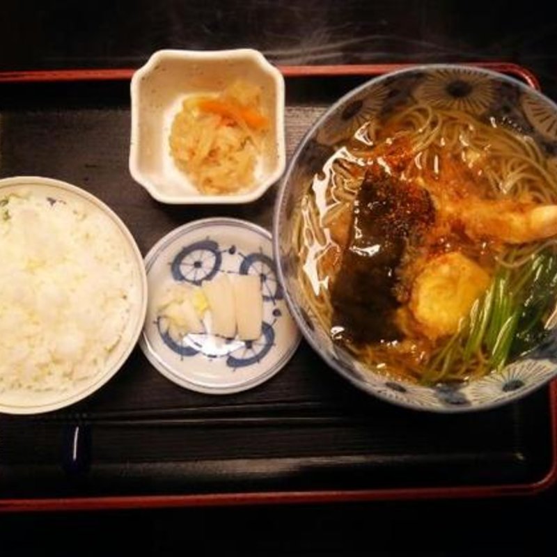 天ぷらそば定食(本家 尾張屋 本店 （ほんけおわりや）)
