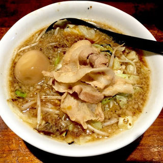 男の根性黒醤油ラーメン(今里わっしょい)