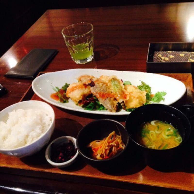 鱧の天婦羅定食(伊右衛門サロン （IYEMON SALON KYOTO）)