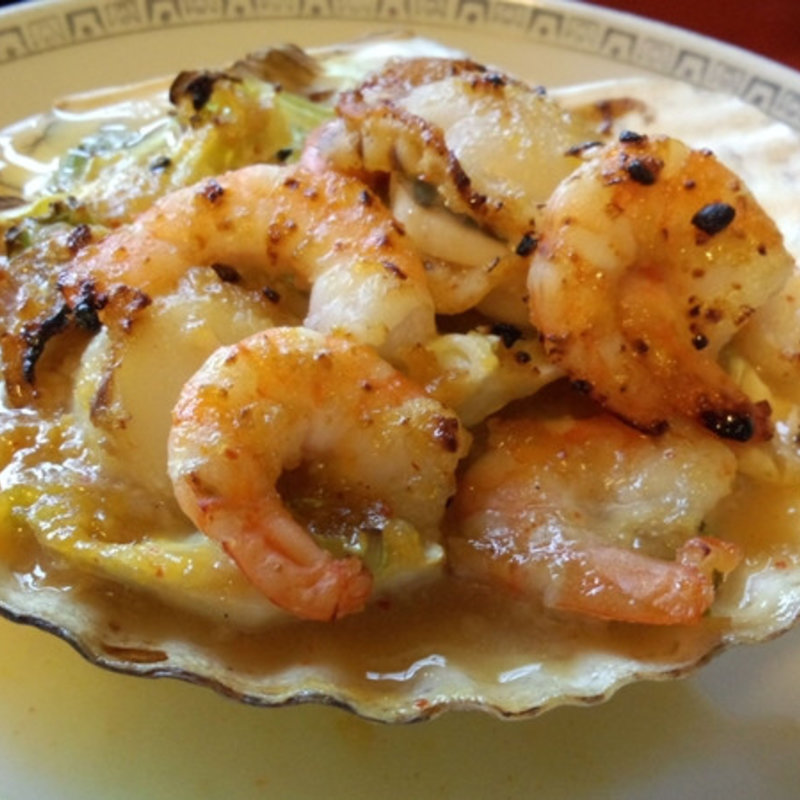 帆立とエビの味噌貝焼き(伊藤旅館　おうちごはん  )