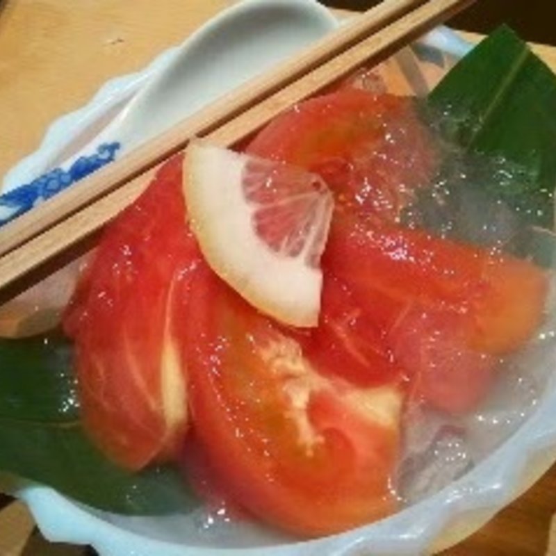 冷やしトマト(伊豆の旬 やんも 丸の内店 （いずのしゅん やんも）)