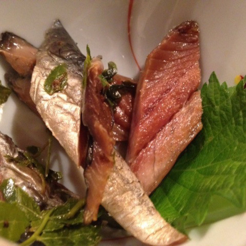 身欠きニシンの山椒漬け(身知らず)