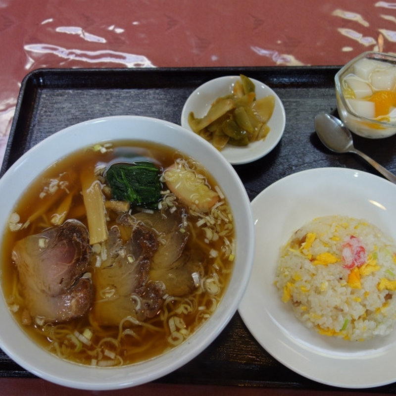 叉焼湯麺セット(伯竜 )