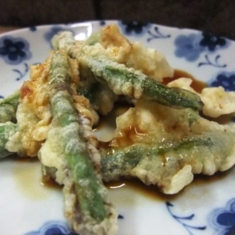 三度豆天ぷら(佐藤酒店)