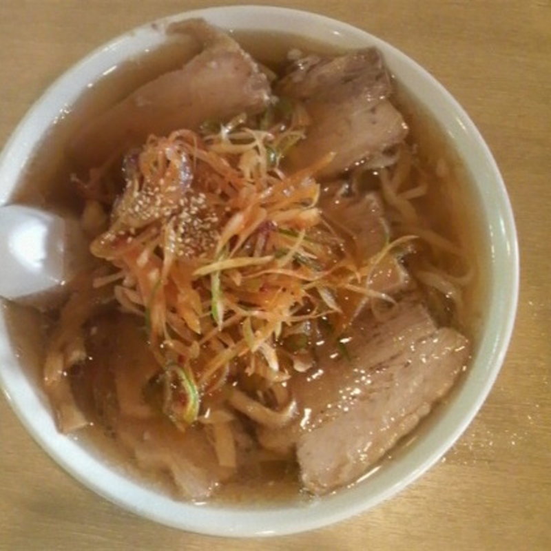 辛ネギらーめん＋チャーシュー(佐野青竹手打ちラーメン「大和」)