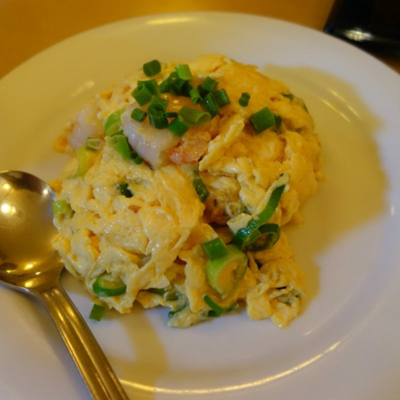 卵と海老炒め(佳佳苑 北習志野店)