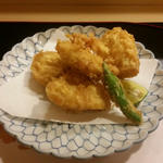 京赤地鶏の天ぷら