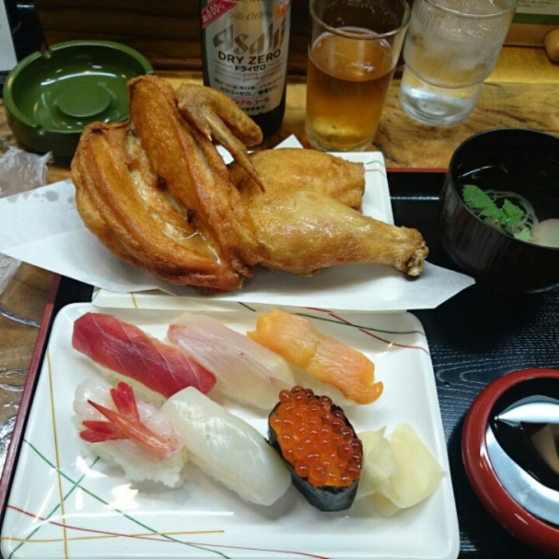 海老塩味つゆそば(中国料理 侑膳)