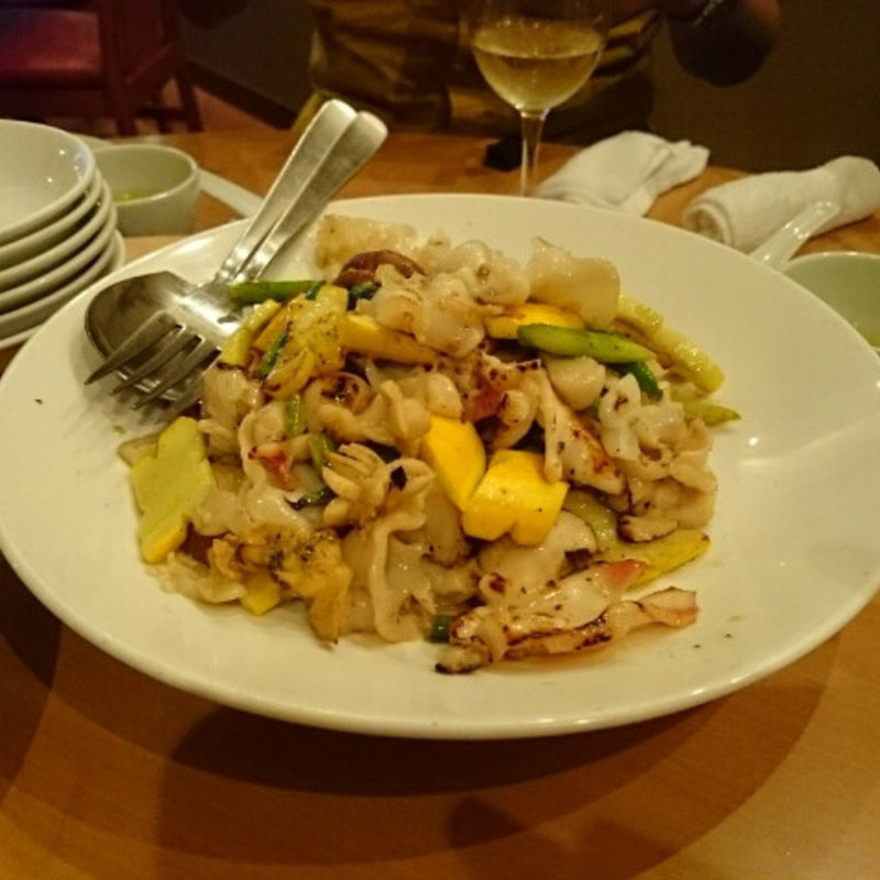 道産貝三種の炒め(中国料理 侑膳)