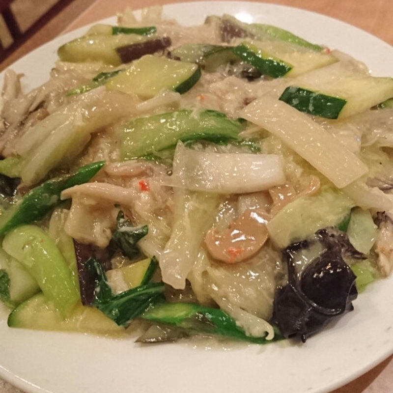 野菜たっぷり カニ焼きそば(中国料理 侑膳)
