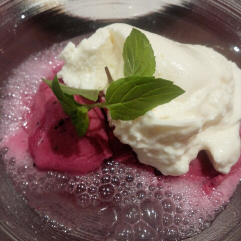 ブルーベリーヨーグルトのムース(俺のスパニッシュ)