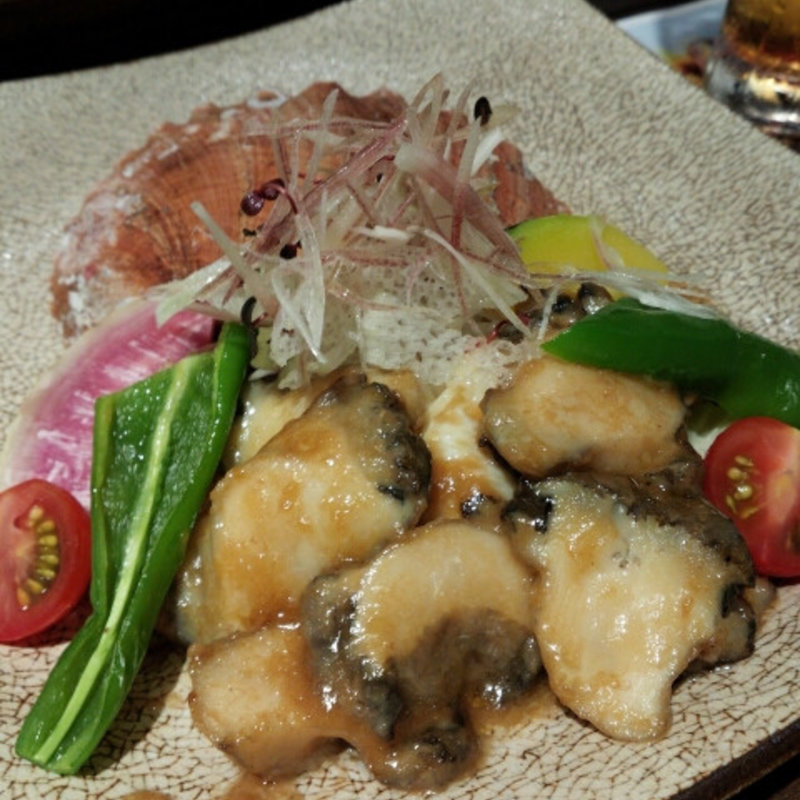 鮑のバター醤油焼き(おでん 俺のだし)