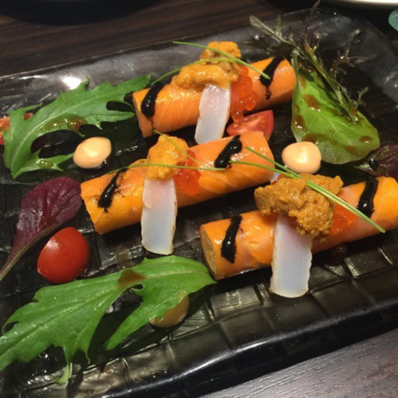 サーモンマリネとうにのムース(俺のフレンチ TOKYO )