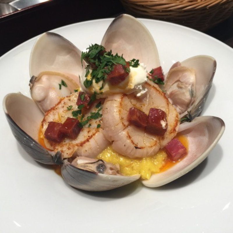 ホタテと蛤のリゾット(俺のフレンチ TOKYO )