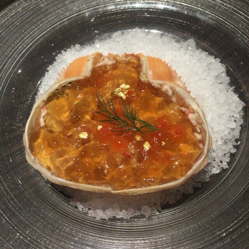 ずわい蟹の冷製レムラード(俺のフレンチ 博多)