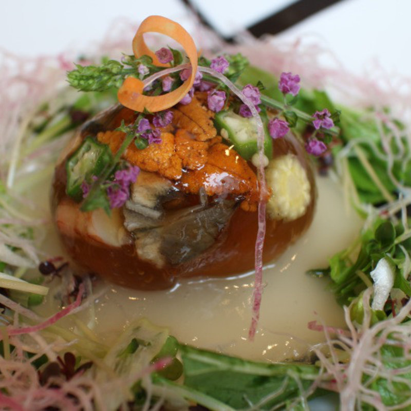 ウニと鰻のゼリー寄せ(俺のやきとり 蒲田)