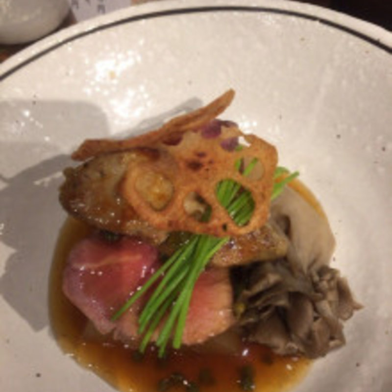 フォアグラと牛フィレ(俺の割烹 博多中洲)