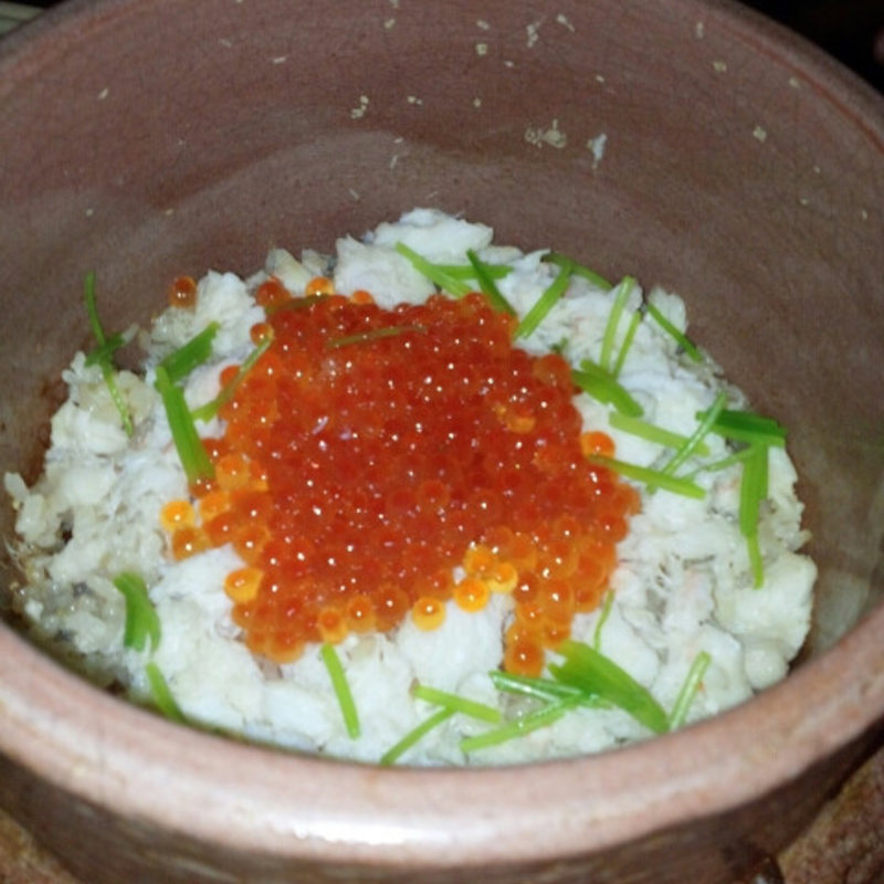 蟹といくらのご飯(俺の割烹 銀座本店)