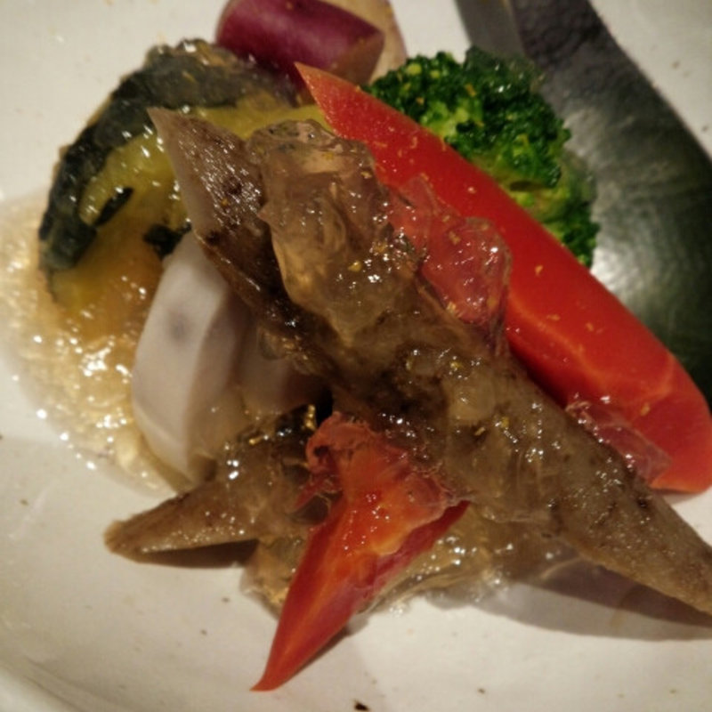 野菜のジュレかけ(俺の割烹 銀座本店)