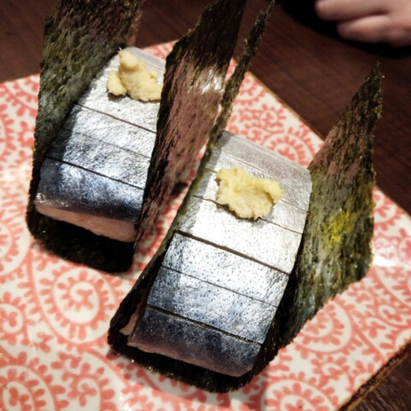 鯖寿司(俺の割烹 銀座本店)