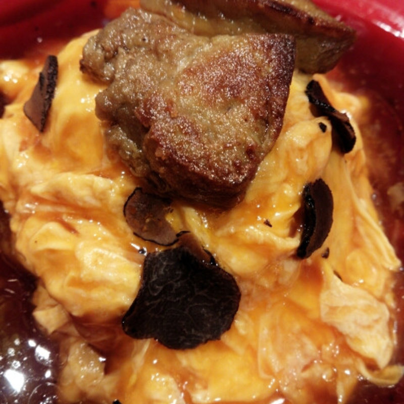 フォアグラとトリュフの天津飯(俺の揚子江 銀座4丁目)