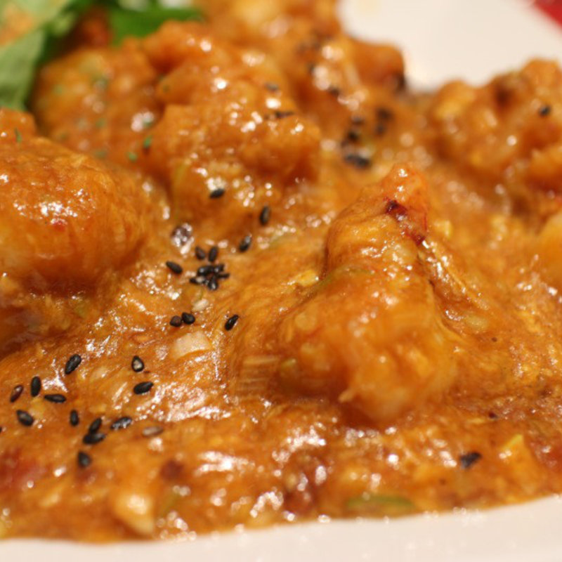 北村料理長のスペシャリテ！大海老のチリソース(俺の揚子江 銀座4丁目)