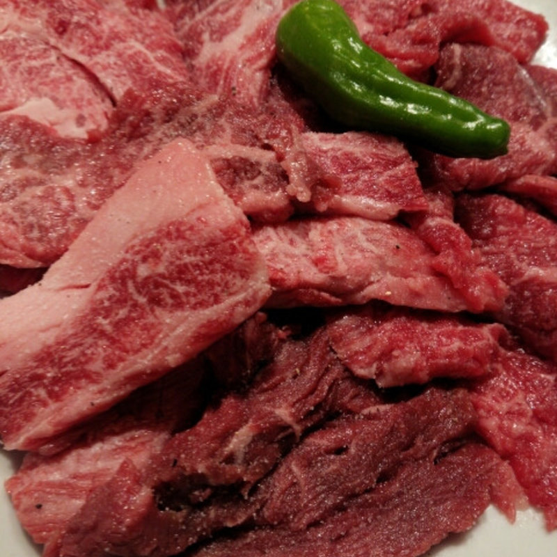 黒毛和牛切り落とし盛り合わせ(俺の焼肉 銀座9丁目)