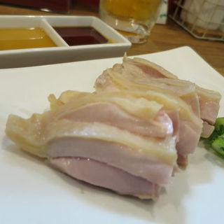 蒸し鶏(俺の餃子 トアウエスト店 )