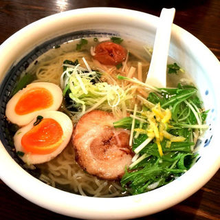 梅ゆず塩ラーメン(俺流塩らーめん 神宮前店)