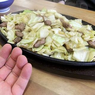 スタミナ鉄板二枚(元祖スタミナ鉄板 美野島亭)