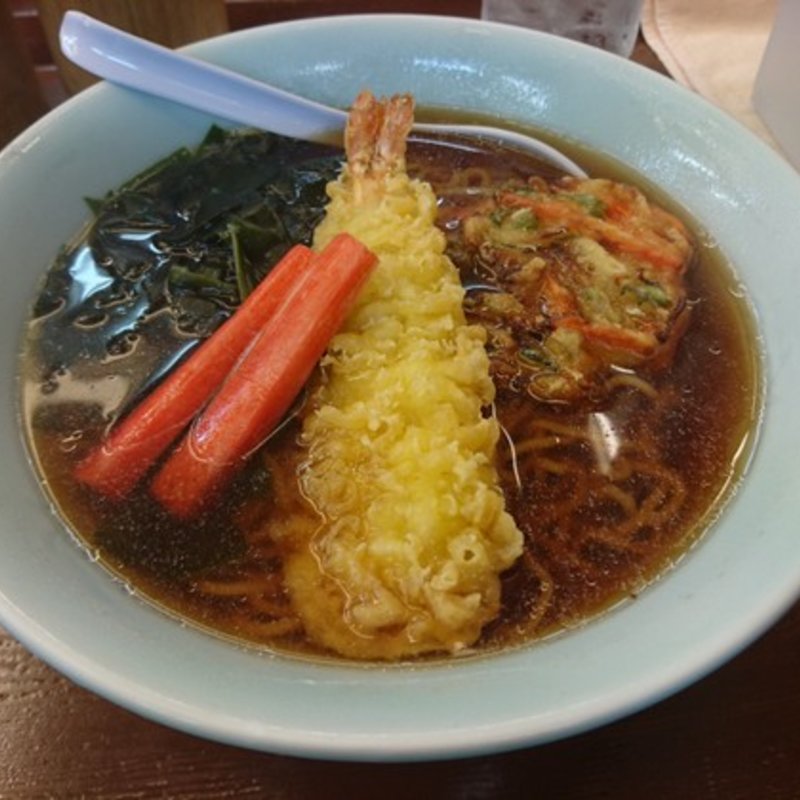 天ぷらラーメン(元祖札幌や 新宿野村ビル店)
