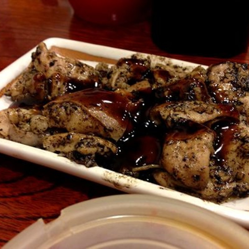 自慢の馬ホルモン鉄板焼き(元祖白橋福岡店)