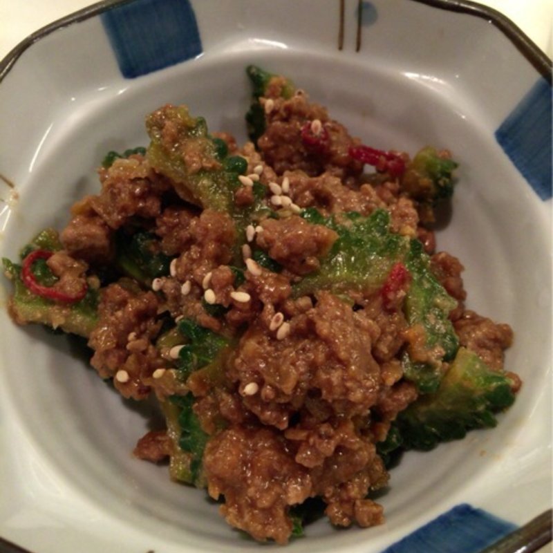 肉味噌ゴーヤ(元祖立ち飲み屋)