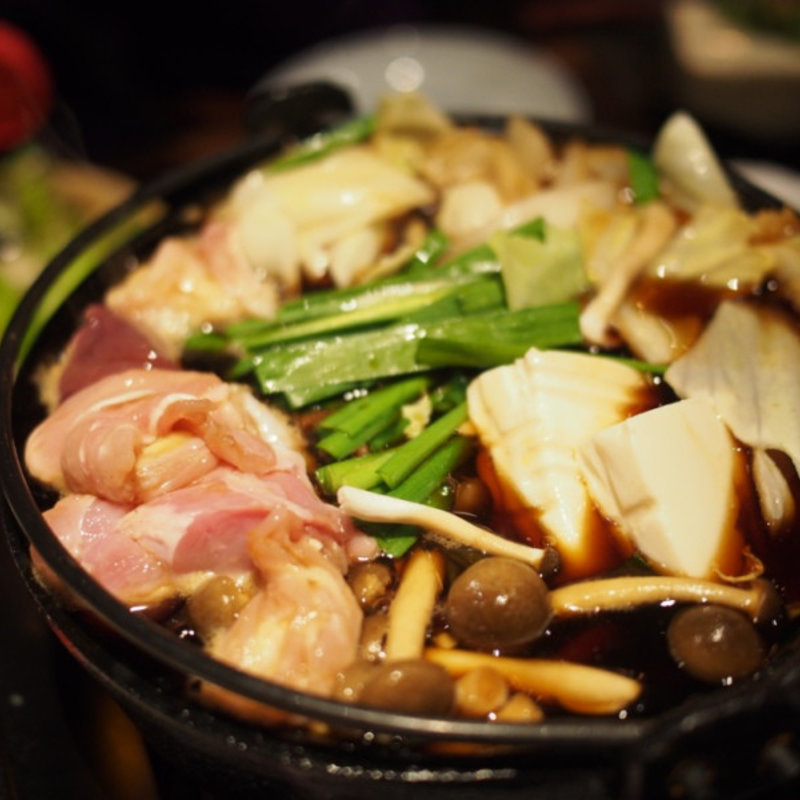 鶏すき鍋コース(全力鶏 武蔵小杉店)