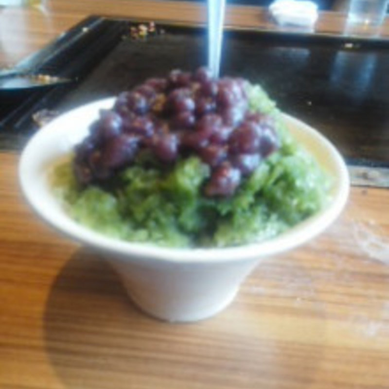 宇治金時氷(お好み焼 鉄板焼 六三 南店)