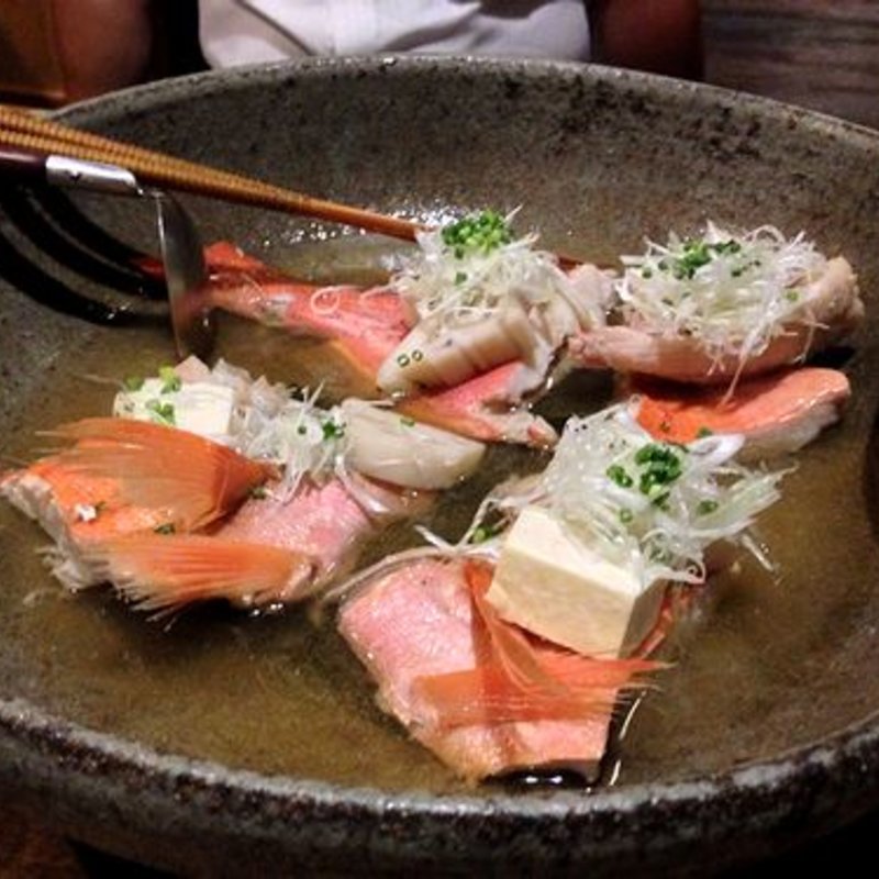 金目の酒蒸し(兼平鮮魚店 中洲川端店（かねひらせんぎょてん）)