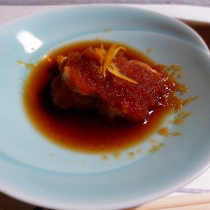 白子の揚げ煮(刀舟家)