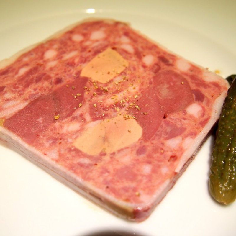 鴨とフォアグラのテリーヌ (前芝料理店)