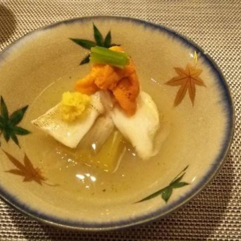 きすと冬瓜　ゆずだれ(ゆず)