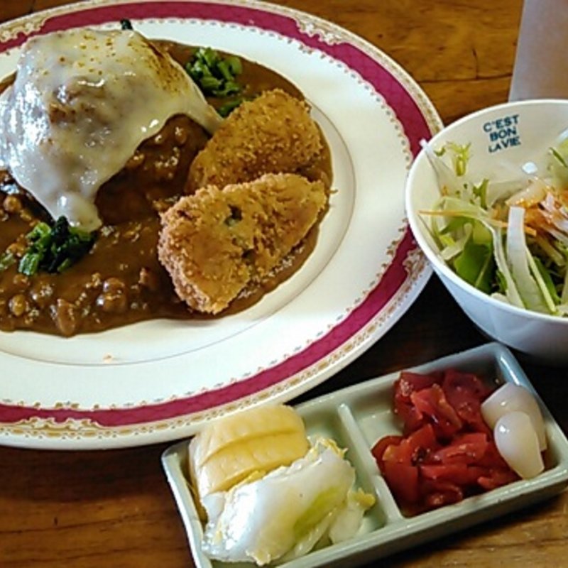 富士山水菜カレー(れすとらん 力亭 （チカラテイ）)