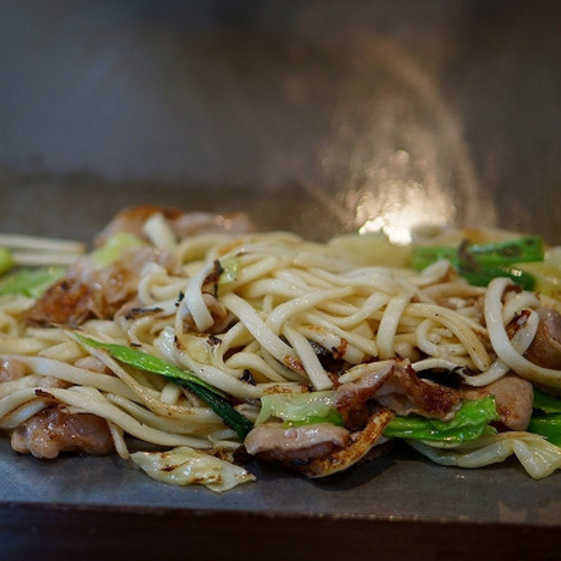 ホルモン焼きうどん(力作 )