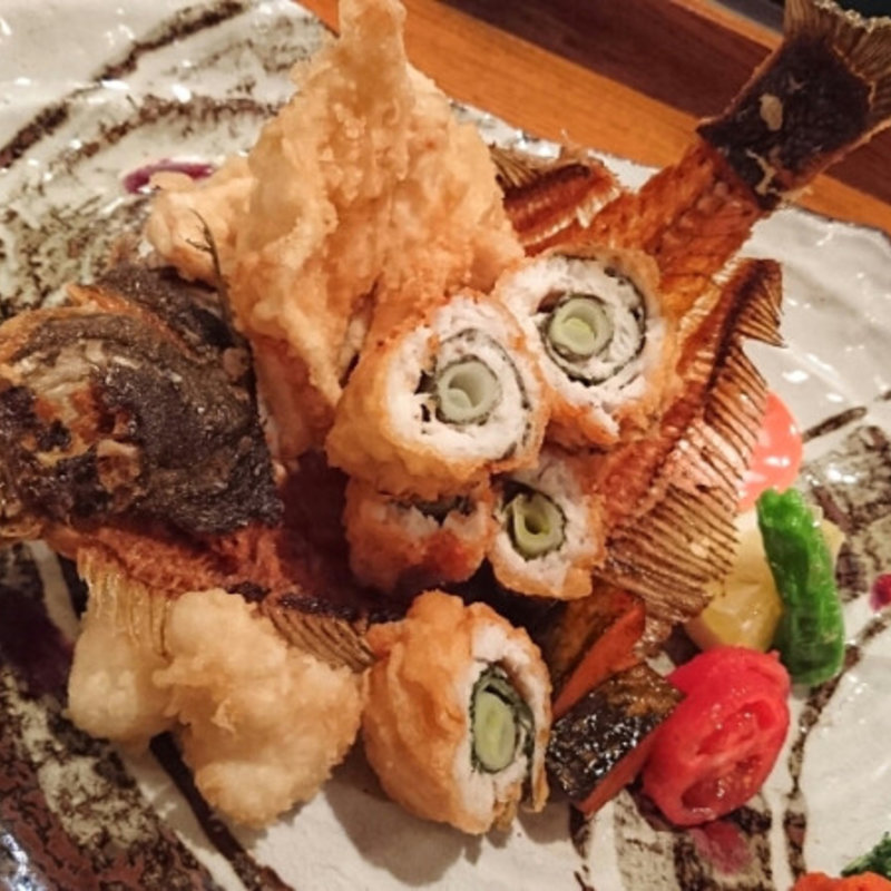 知床鶏の串焼き(魚作)