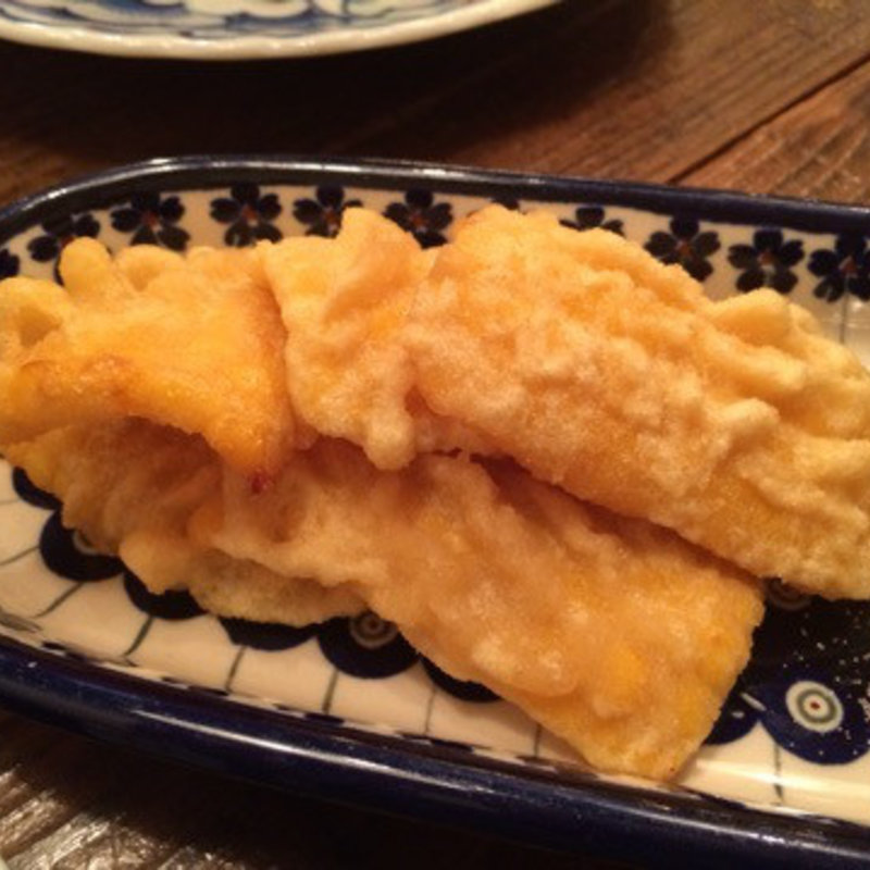 とうもろこしの天ぷら(北海道ろばた 居心地)